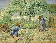 Vincent Van Gogh First Steps, after Millet France oil painting artist